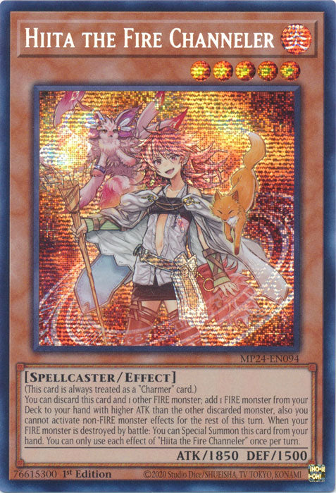 Hiita the Fire Channeler - MP24-EN094 - Prismatic Secret Rare - 1st Edition