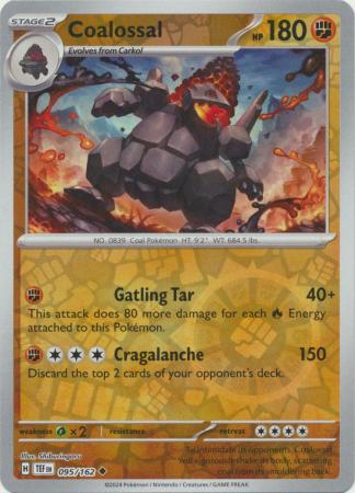 Coalossal - 095/162 - Uncommon - Reverse Holo