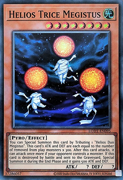 Helios Trice Megistus (2020 Date Reprint) - LODT-EN095 - Super Rare