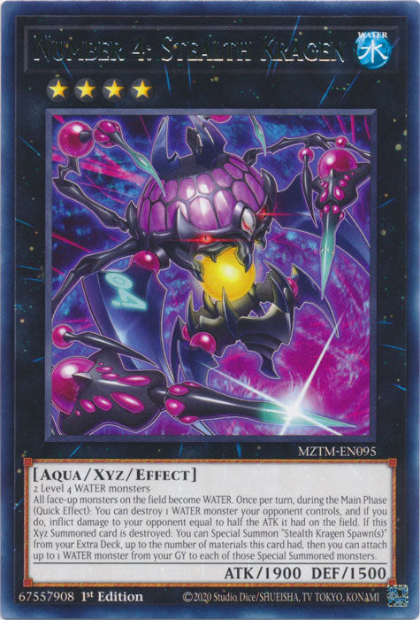Number 4: Stealth Kragen - MZTM-EN095 - Rare - 1st Edition