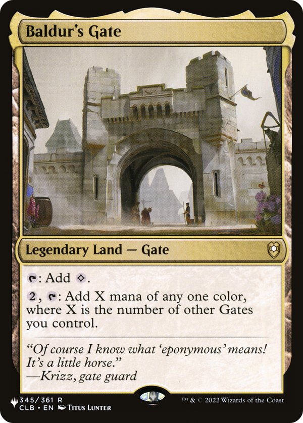 Baldur's Gate - CLB Reprint (PLST)