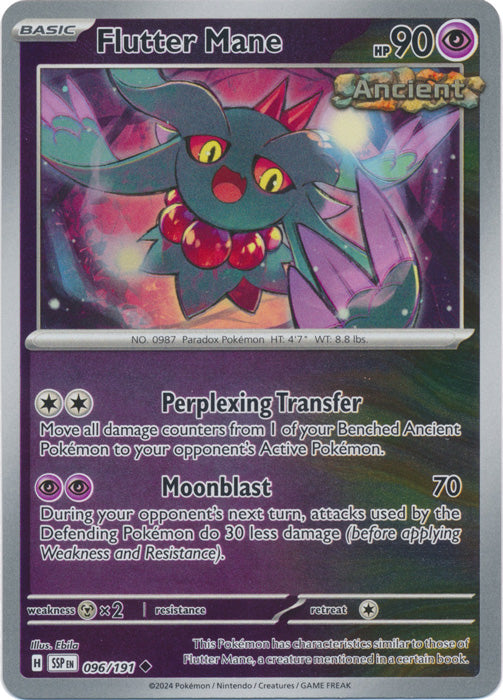 Flutter Mane - 096/191 - Uncommon - Reverse Holo