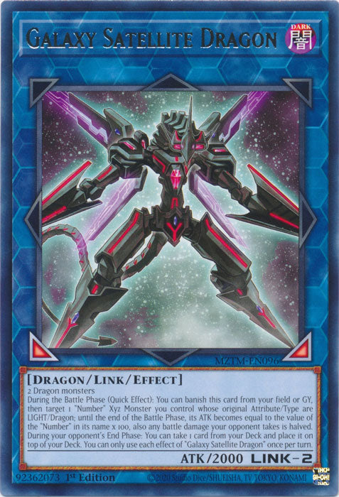 Galaxy Satellite Dragon - MZTM-EN096 - Rare - 1st Edition