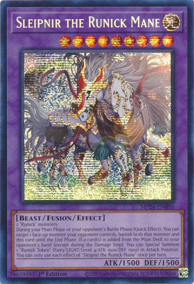 Sleipnir the Runick Mane - MP24-EN096 - Prismatic Secret Rare - 1st Edition