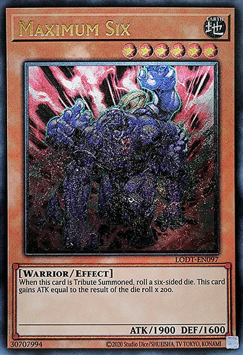 Maximum Six (UTR) (2020 Date Reprint) - LODT-EN097 - Ultimate Rare