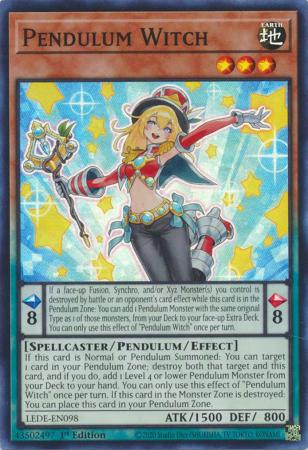 Pendulum Witch - LEDE-EN098 - Super Rare - 1st Edition