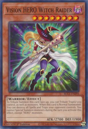 Vision HERO Witch Raider - BLC1-EN098 - Common - 1st Edition