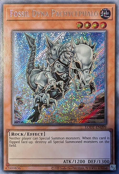 Fossil Dyna Pachycephalo (2020 Date Reprint) - LODT-EN099 - Secret Rare