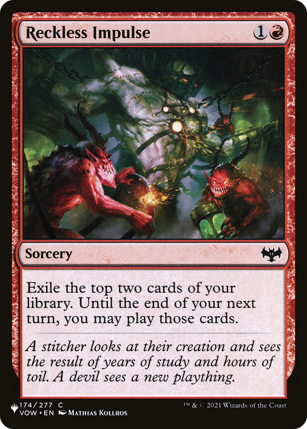 Reckless Impulse - VOW Reprint (PLST)