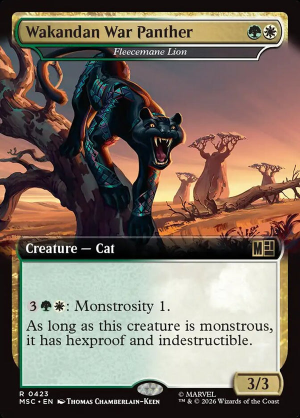 Wakandan War Panther // Fleecemane Lion - Extended Art (MSC)