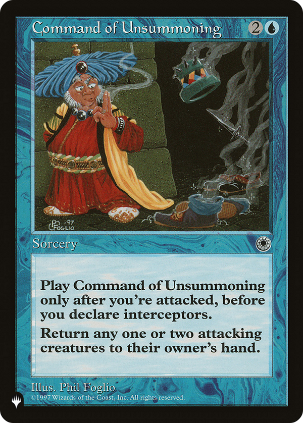 Command of Unsummoning - POR Reprint (PLST)