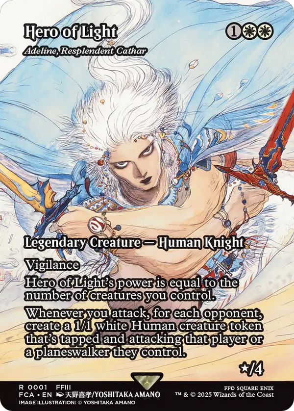 Hero of Light // Adeline, Resplendent Cathar - Borderless (FCA)