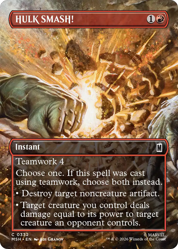 HULK SMASH! - Borderless Scene (MSH) (Pre-Order)
