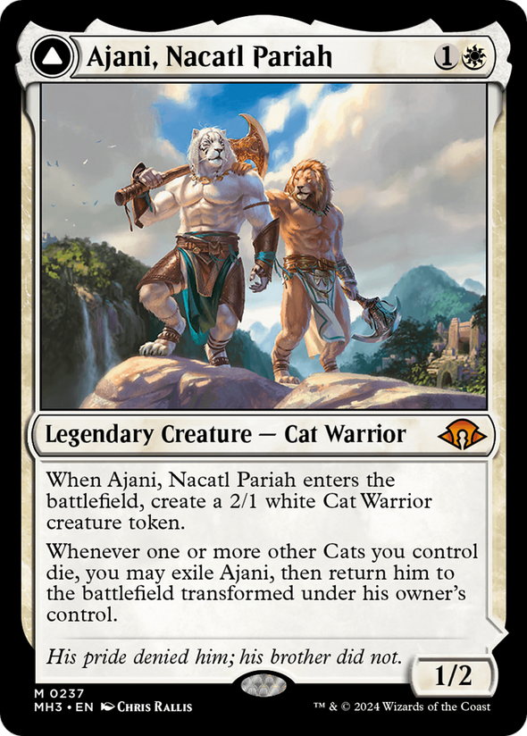 Ajani, Nacatl Pariah // Ajani, Nacatl Avenger (MH3)