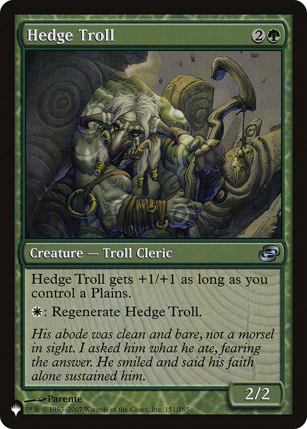 Hedge Troll - PLC Reprint (PLST)