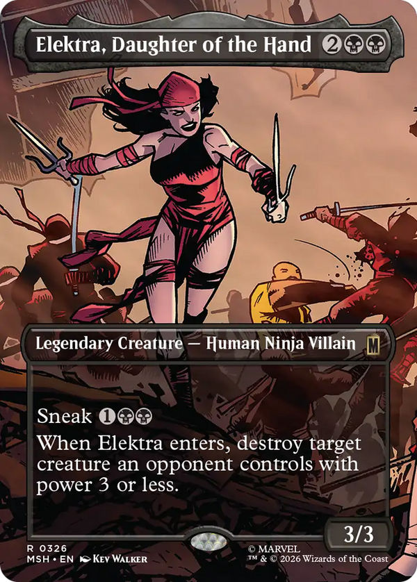 Elektra, Daughter of the Hand - Borderless Scene (MSH) (Pre-Order)