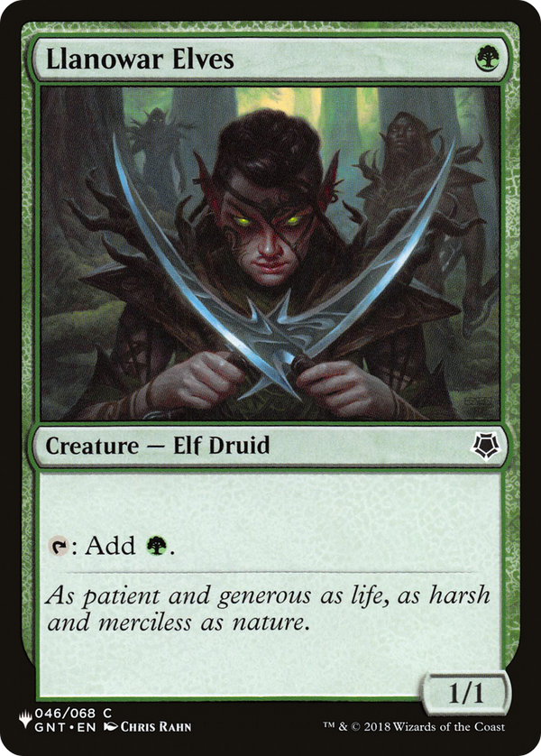 Llanowar Elves - GNT Reprint (PLST)