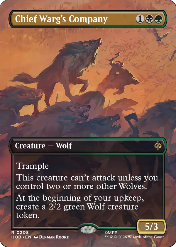 Chief Warg's Company - Borderless Scene (HOB) (Pre-Order)