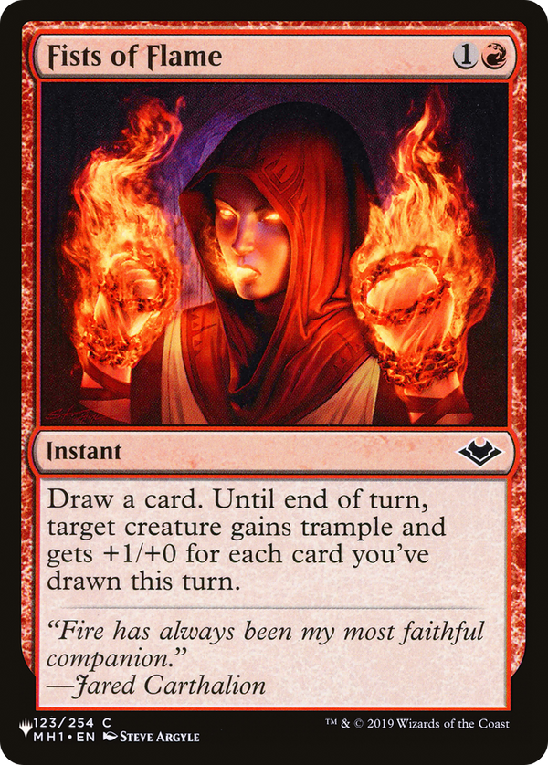 Fists of Flame - MH1 Reprint (PLST)
