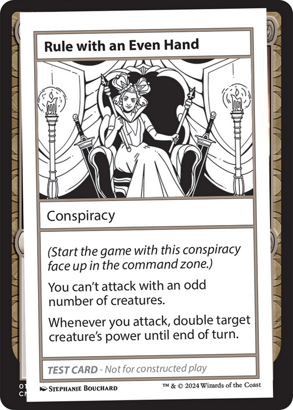 Rule with an Even Hand - Test Card (MB2)