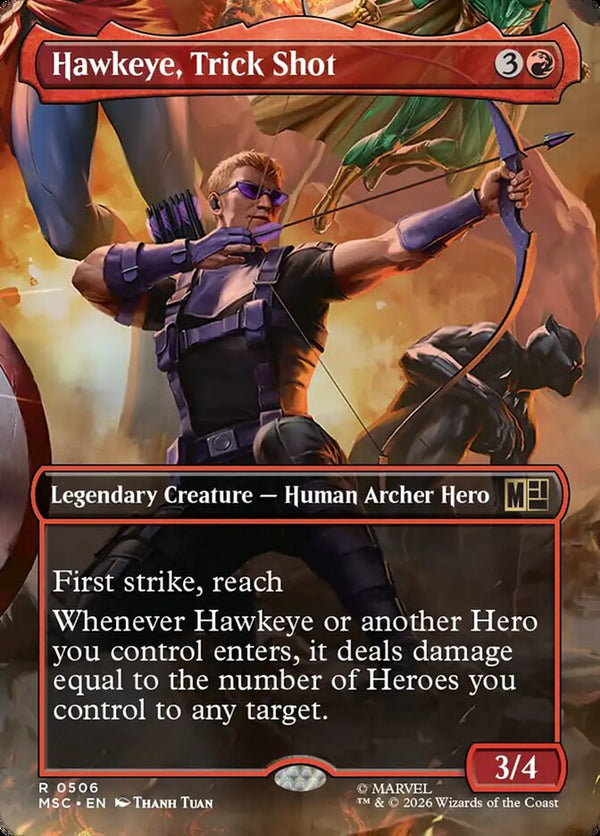 Hawkeye, Trick Shot - Borderless Scene: Heroes United (MSC)