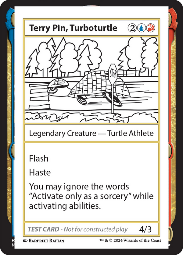Terry Pin, Turboturtle - Test Card (MB2)