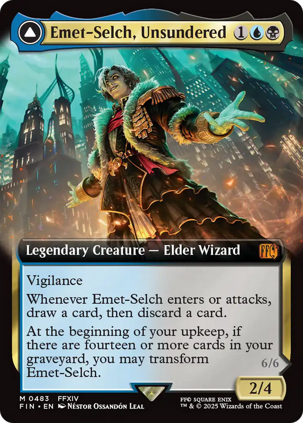 Emet-Selch, Unsundered // Hades, Sorcerer of Eld - Extended Art (FIN)