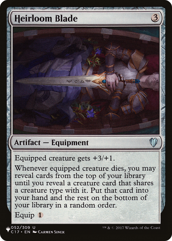 Heirloom Blade - C17 Reprint (PLST)