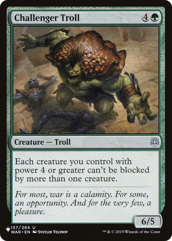 Challenger Troll - WAR Reprint (PLST)