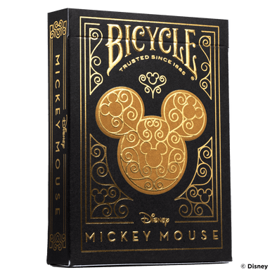 Bicycle Playing Cards - Mickey Mouse Black & Gold