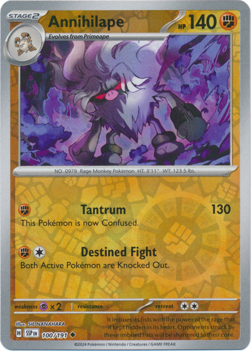 Annihilape - 100/191 - Uncommon - Reverse Holo