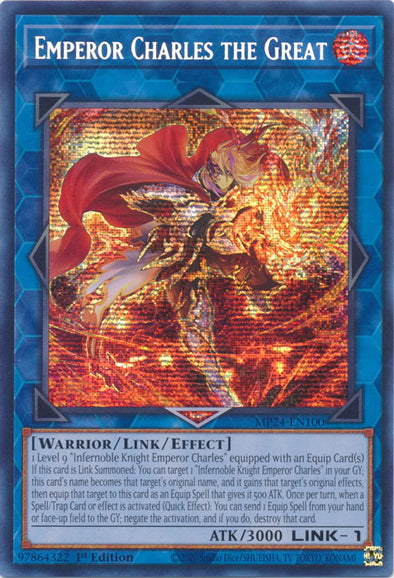 Emperor Charles the Great - MP24-EN100 - Prismatic Secret Rare - 1st Edition