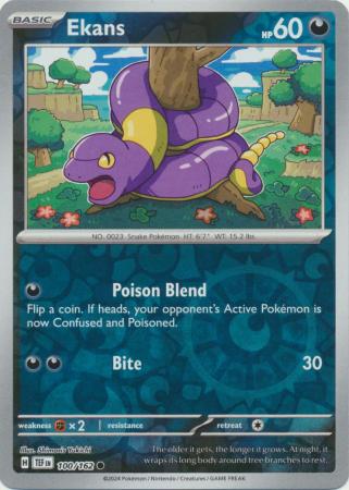 Ekans - 100/162 - Common - Reverse Holo