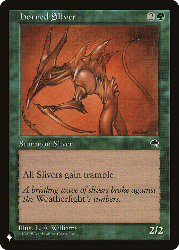 Horned Sliver - TMP Reprint (PLST)