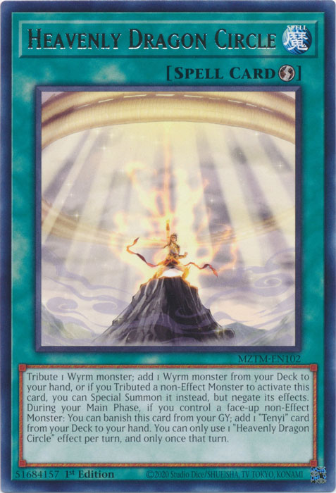Heavenly Dragon Circle - MZTM-EN102 - Rare - 1st Edition