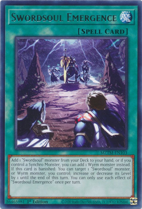 Swordsoul Emergence - MZTM-EN103 - Rare - 1st Edition
