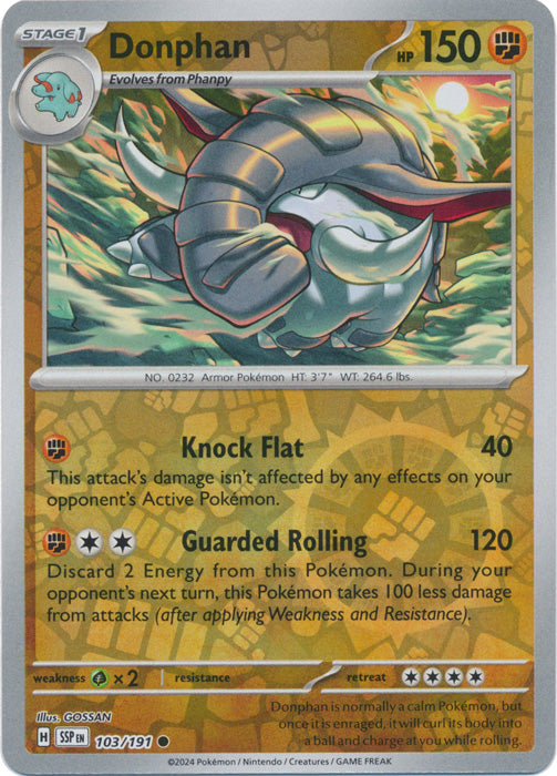 Donphan - 103/191 - Common - Reverse Holo