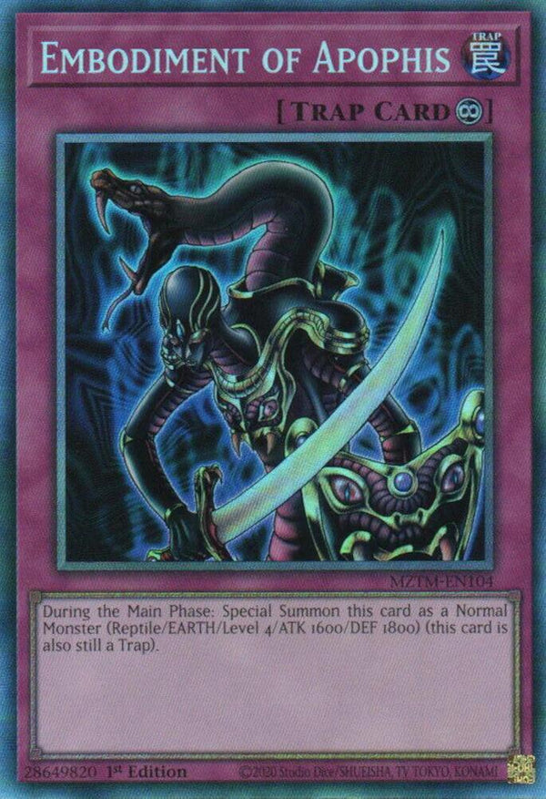 Embodiment of Apophis (Collector's Rare) - MZTM-EN104 - Collector's Rare - 1st Edition