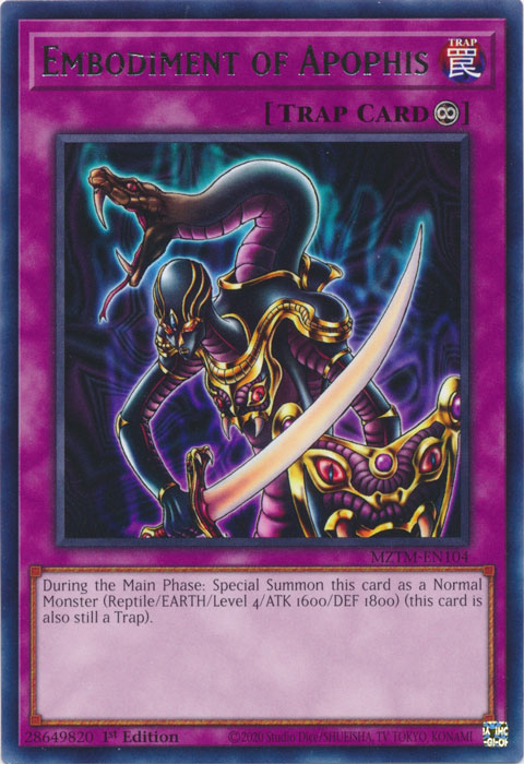Embodiment of Apophis - MZTM-EN104 - Rare - 1st Edition