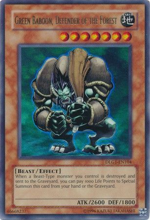 Green Baboon, Defender of the Forest - DLG1-EN104 - Ultra Rare