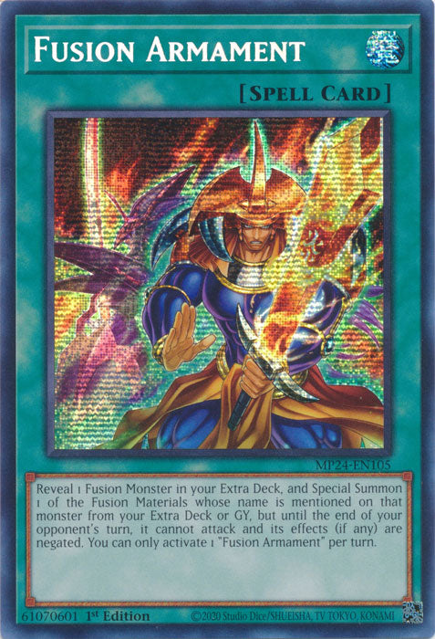 Fusion Armament - MP24-EN105 - Prismatic Secret Rare - 1st Edition