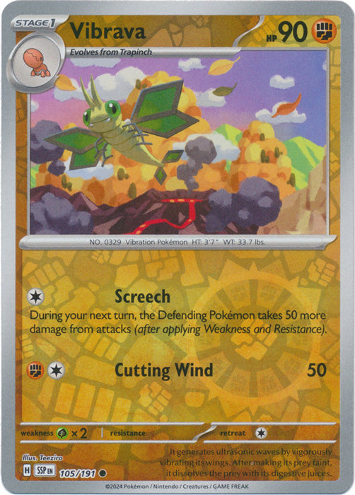 Vibrava - 105/191 - Common - Reverse Holo