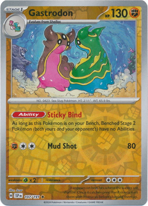 Gastrodon - 107/191 - Rare - Reverse Holo