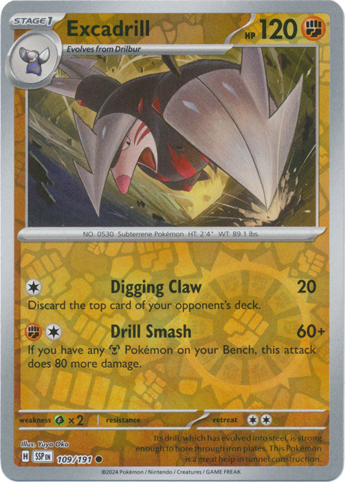 Excadrill - 109/191 - Common - Reverse Holo