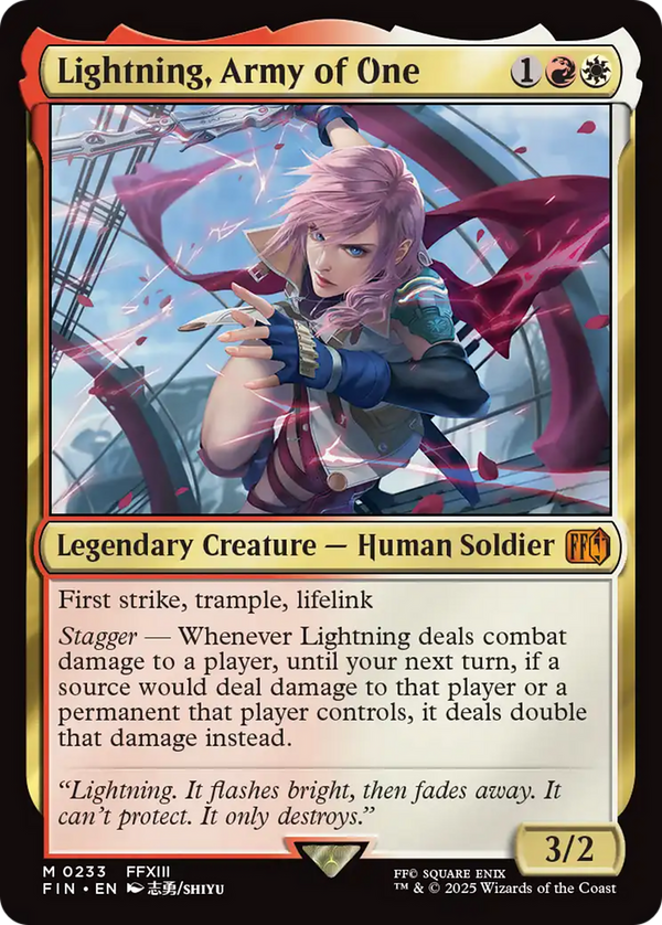 Lightning, Army of One (FIN)