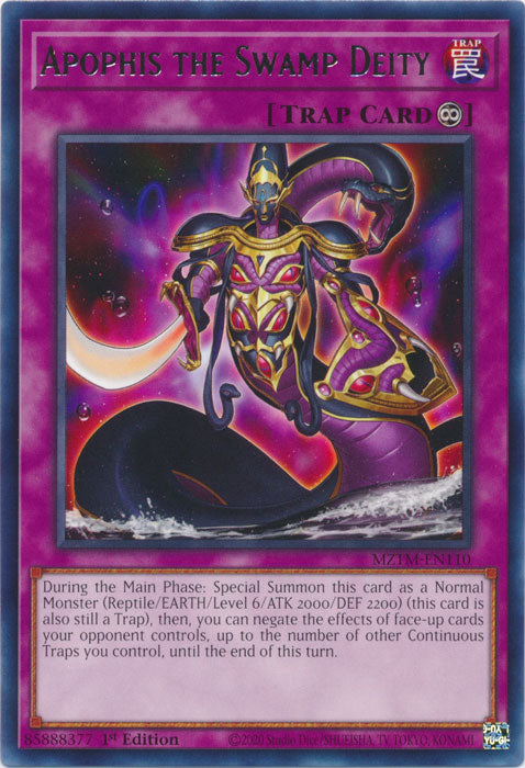 Apophis the Swamp Deity - MZTM-EN110 - Rare - 1st Edition