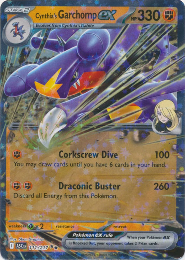 Cynthia's Garchomp ex - 111/217 - Double Rare
