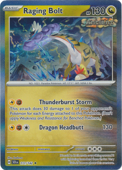 Max Rarity Raging Bolt 401 Games Canada - Raging Bolt - 111/142 - Rare