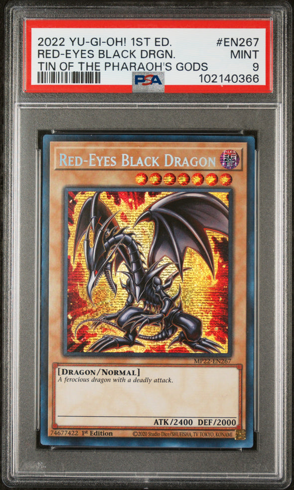 Red-Eyes Black Dragon - MP22-EN267 - Prismatic Secret Rare - 1st Edition (PSA 9)