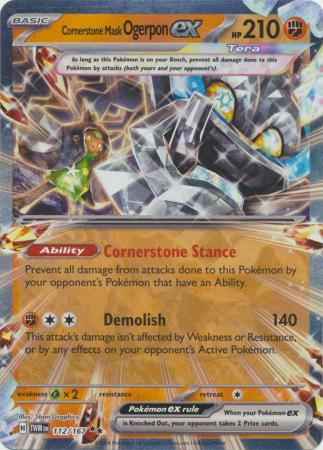 Cornerstone Mask Ogerpon ex - 112/167 - Double Rare